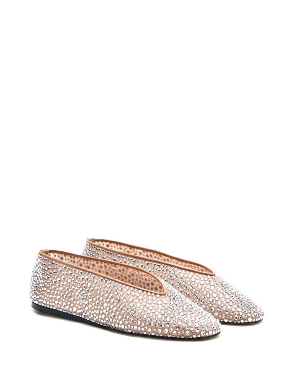 crystal-embellished ballet flats - 2