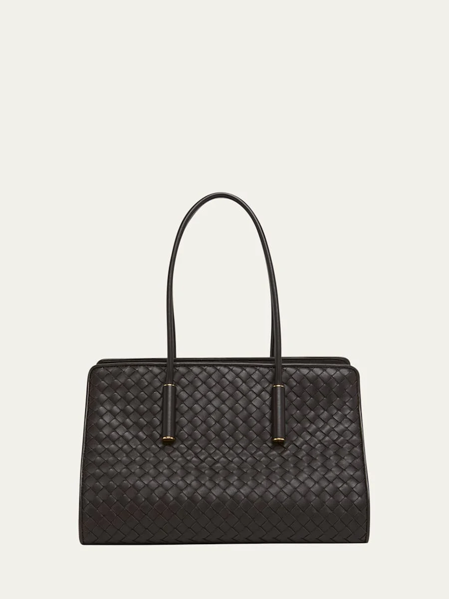 Barbara Small Leather Tote Bag - 1