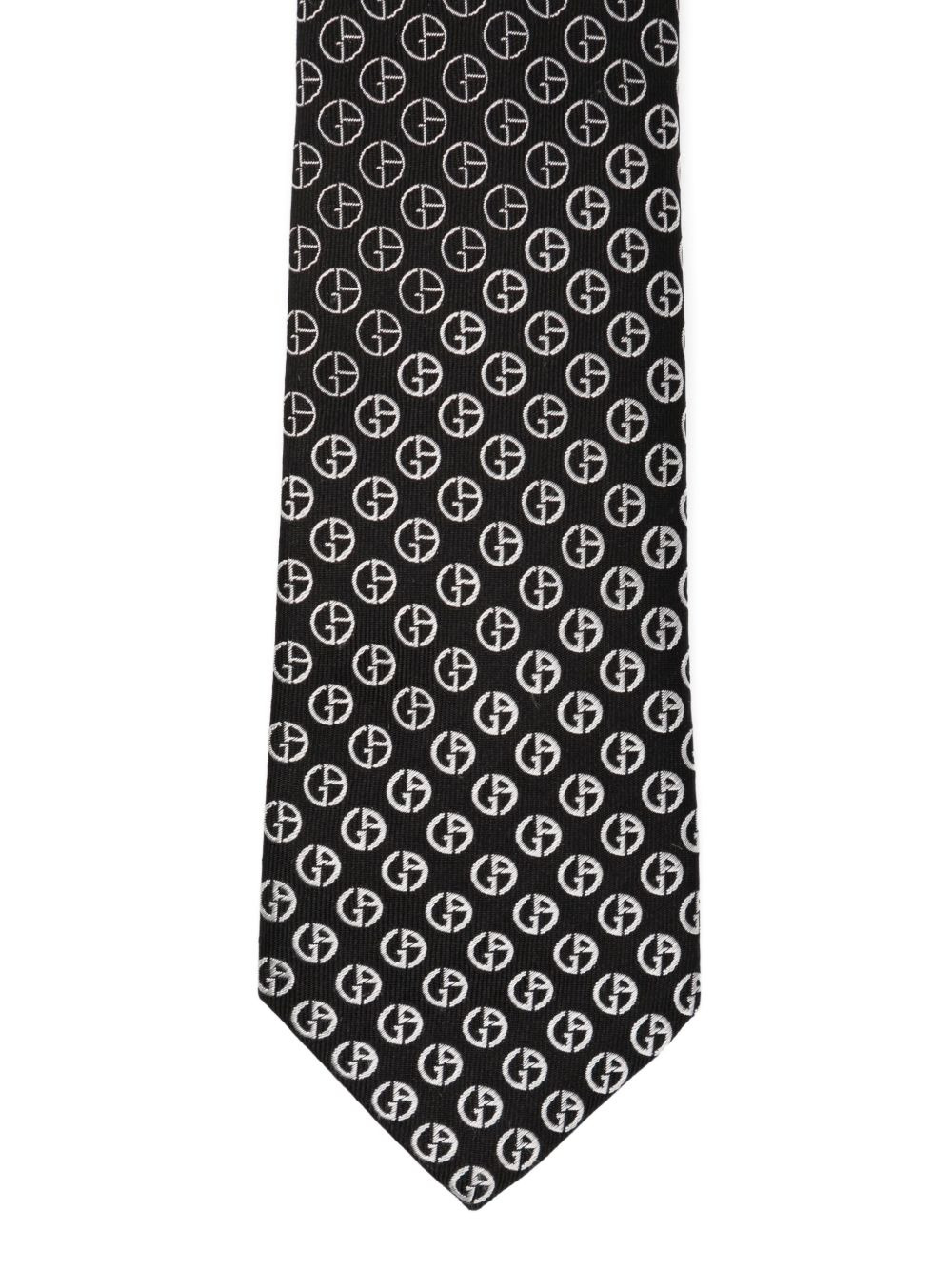 monogram silk tie - 3