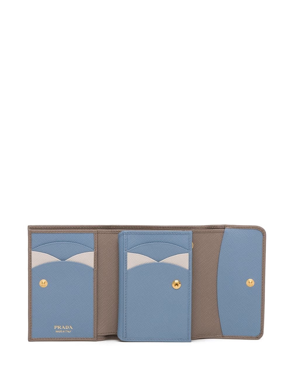 logo-plaque folding wallet - 3