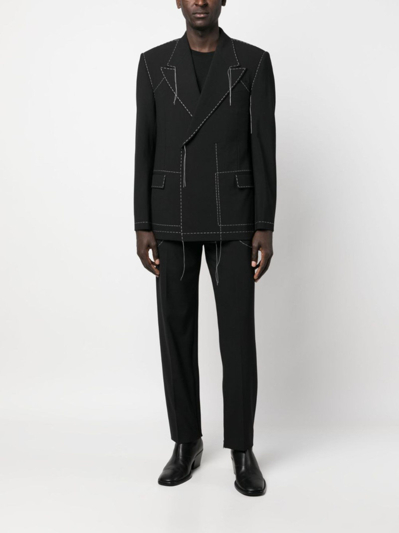 Off-White Stitch tailored double-breasted blazer outlook