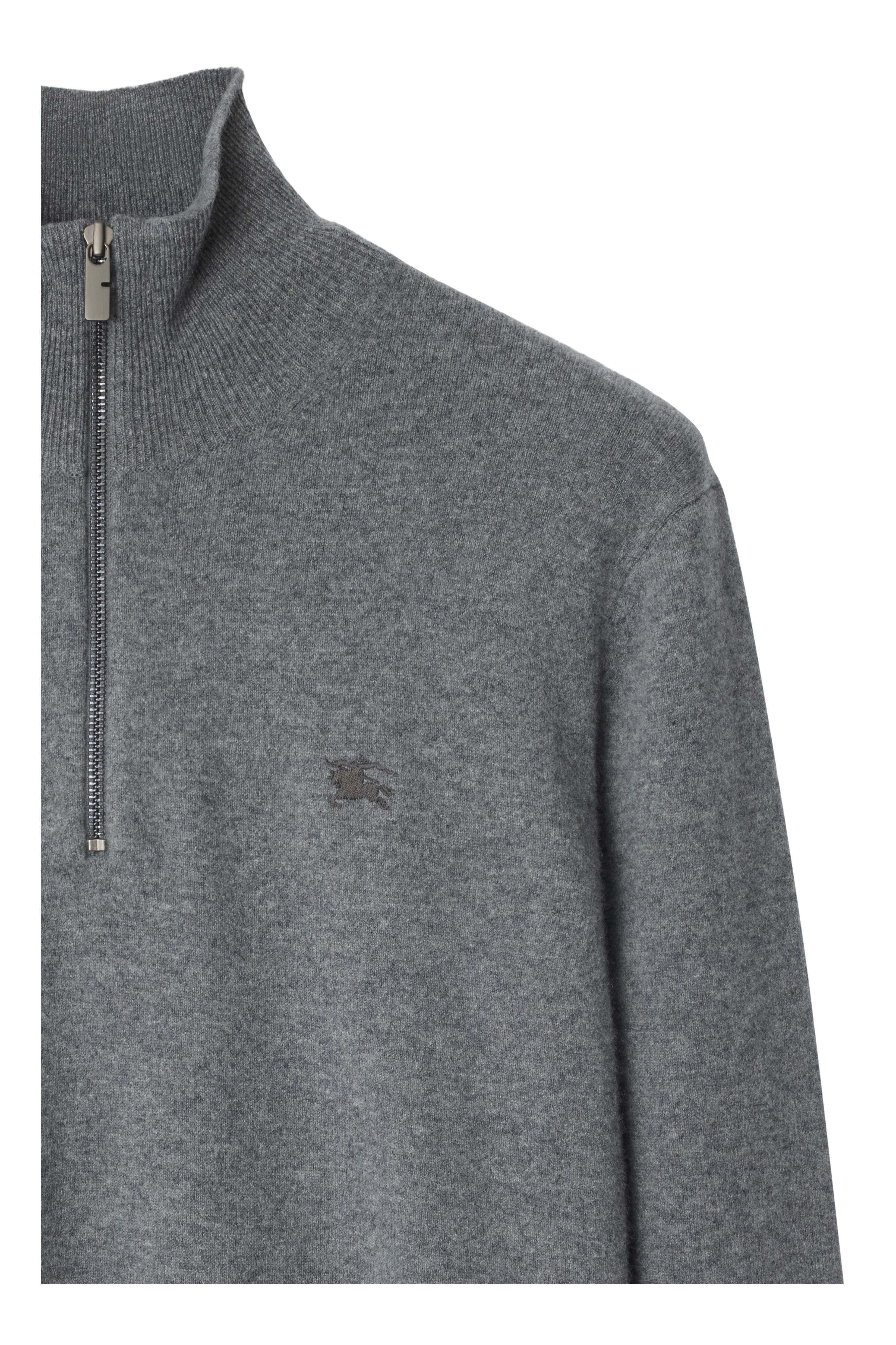 burberry Cashmere Blend Half-zip Sweater in Grey at Nordstrom - 5