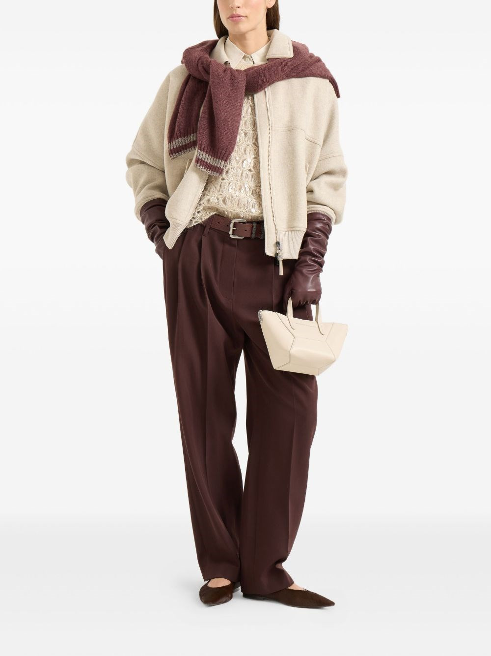 Wool blend trousers - 3