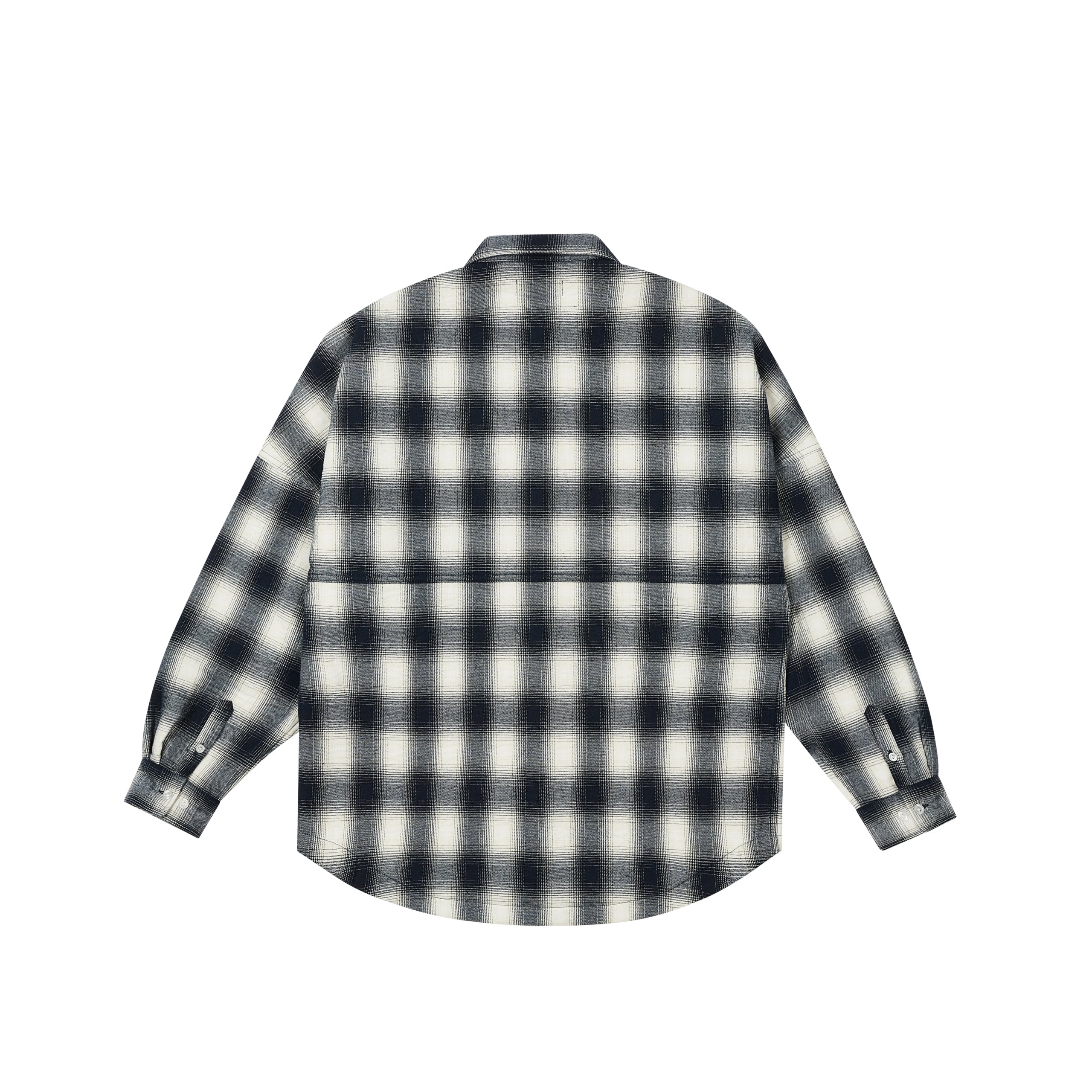 OMBRE FLANNEL SHIRT NAVY - 3