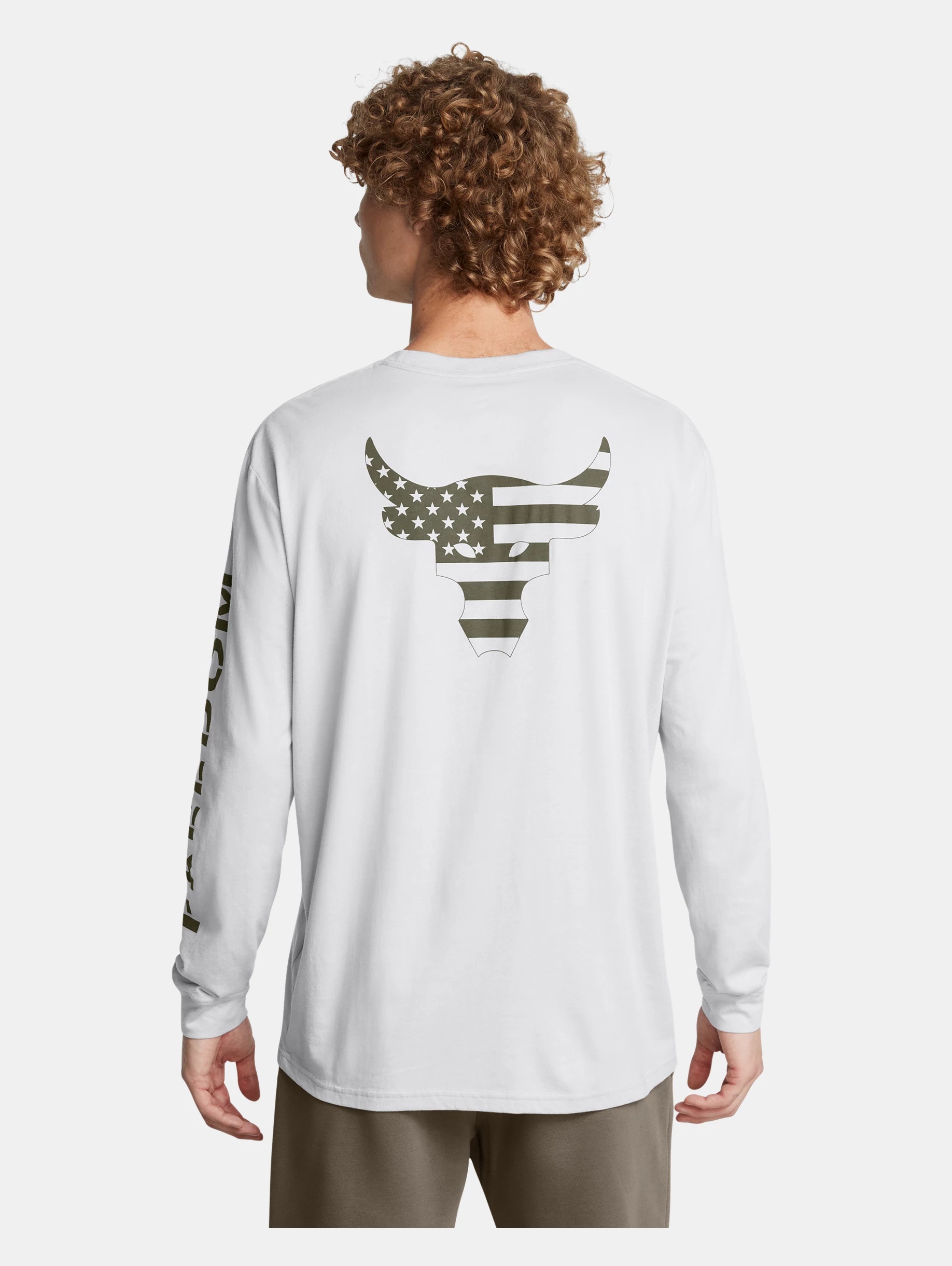 ★人気【Project G/R】★INSIDE OUT LONG SLEEV.E★IVORY Under Armour Men's Project Rock Freedom Long Sleeve | REVERSIBLE
