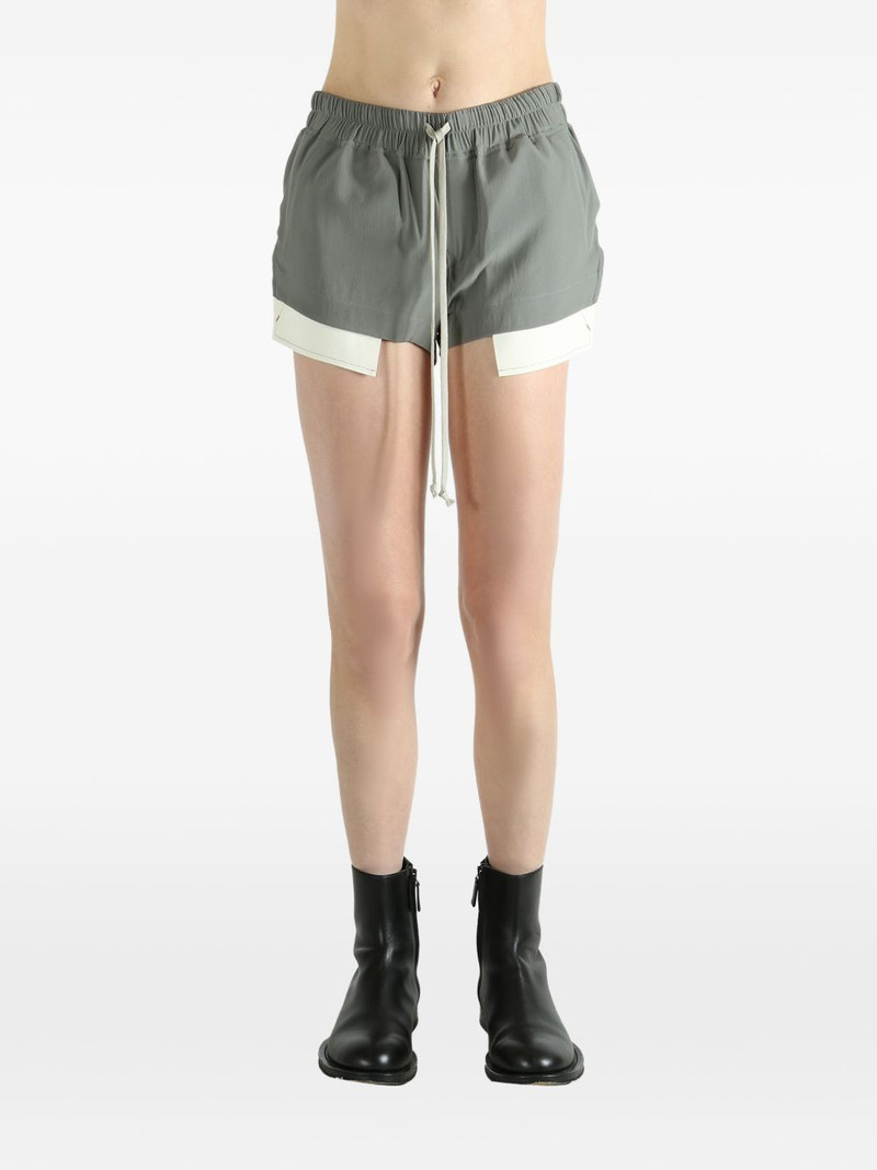 Rick Owens drawstring panelled shorts outlook