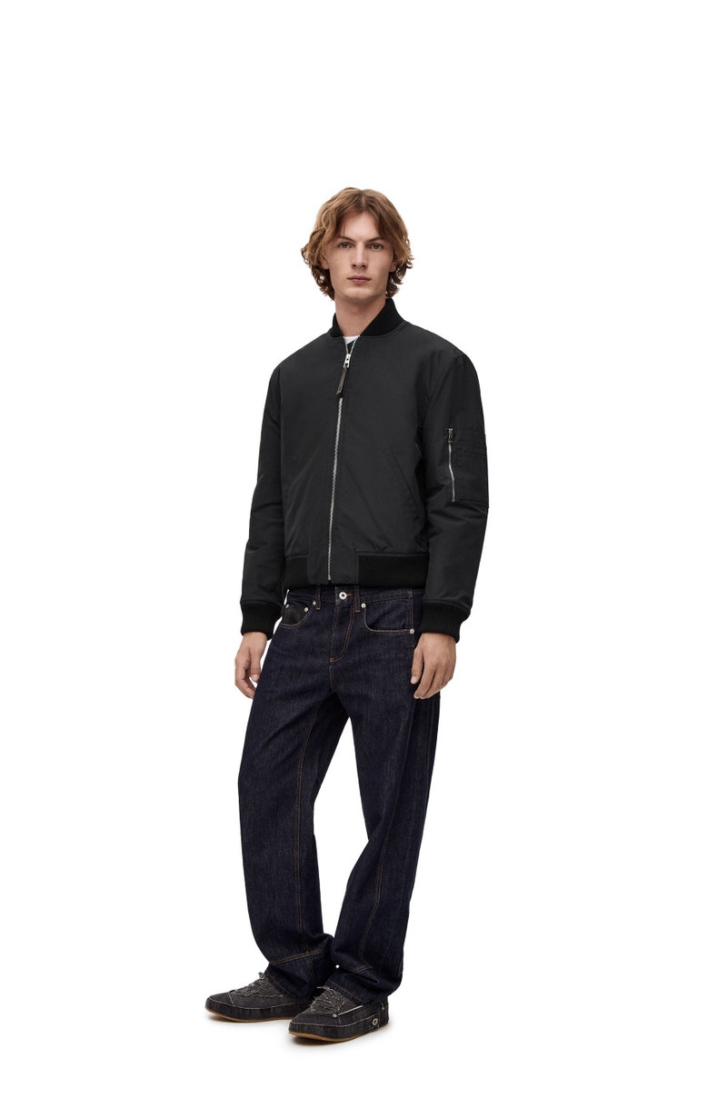Loewe Chia elephant bomber jacket in cotton and polyamide outlook