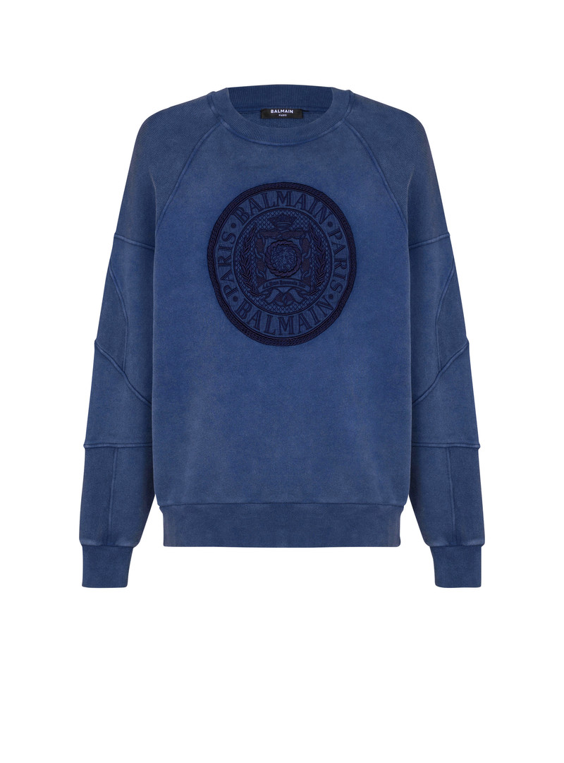 Ribbed sweatshirt with "Coin" embroidery 1