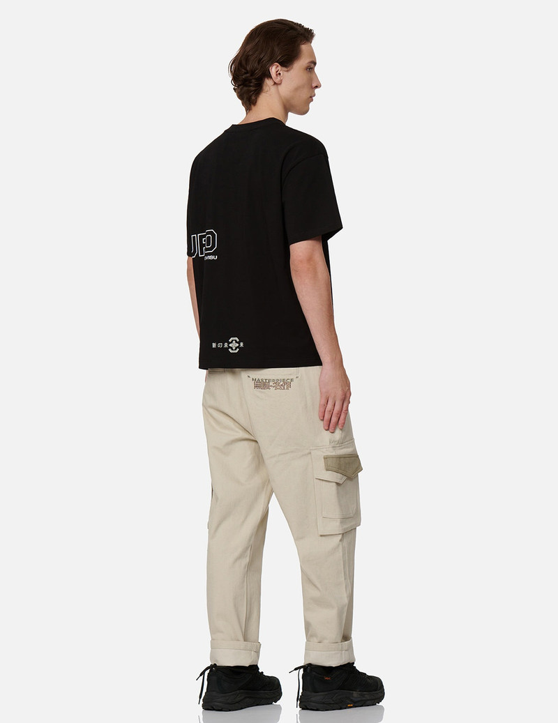 Graffiti Effect Logo and Slogan Print T-shirt 4