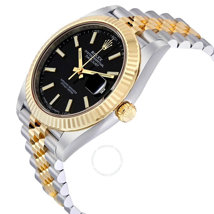 Rolex Datejust 41 Black Dial Steel and 18K Yellow Gold Jubilee Men's Watch 126333BKSJ - 2
