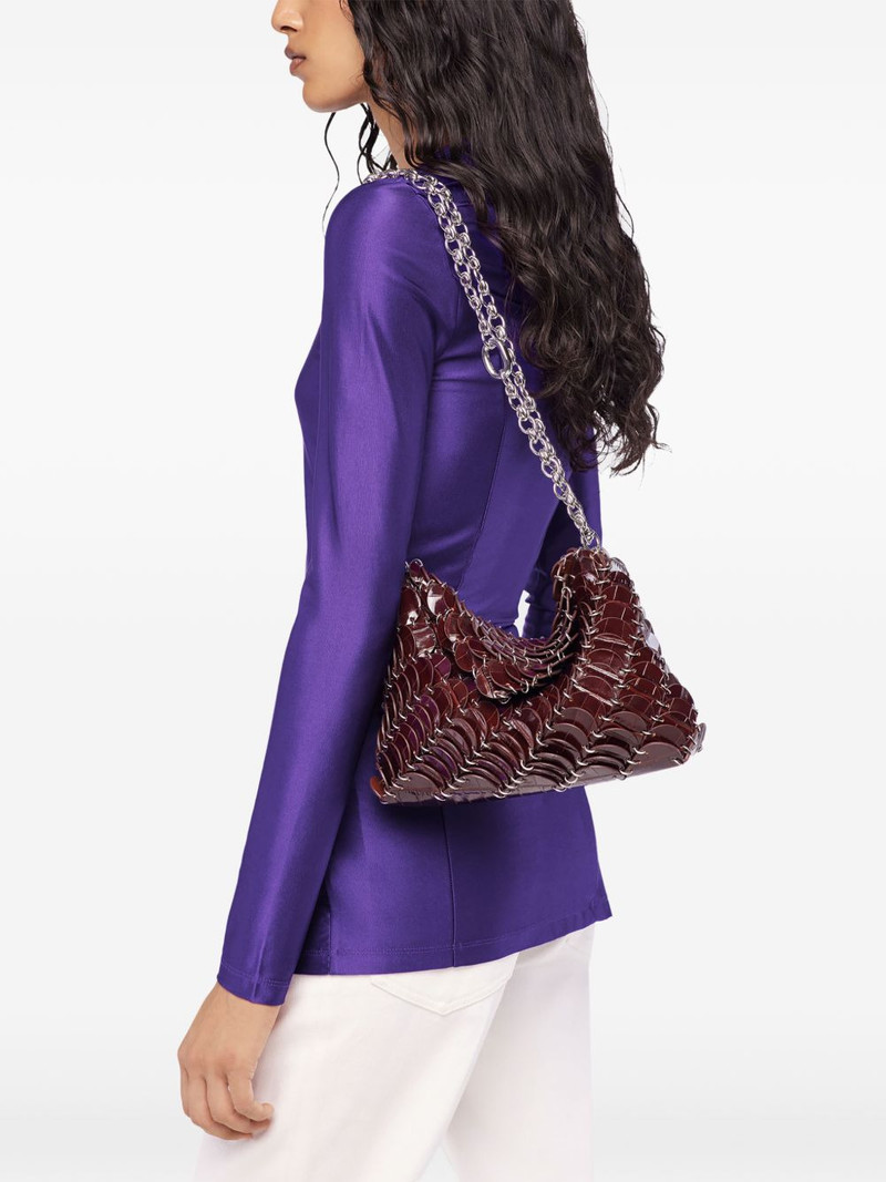 rabanne embossed crocodile shoulder bag outlook