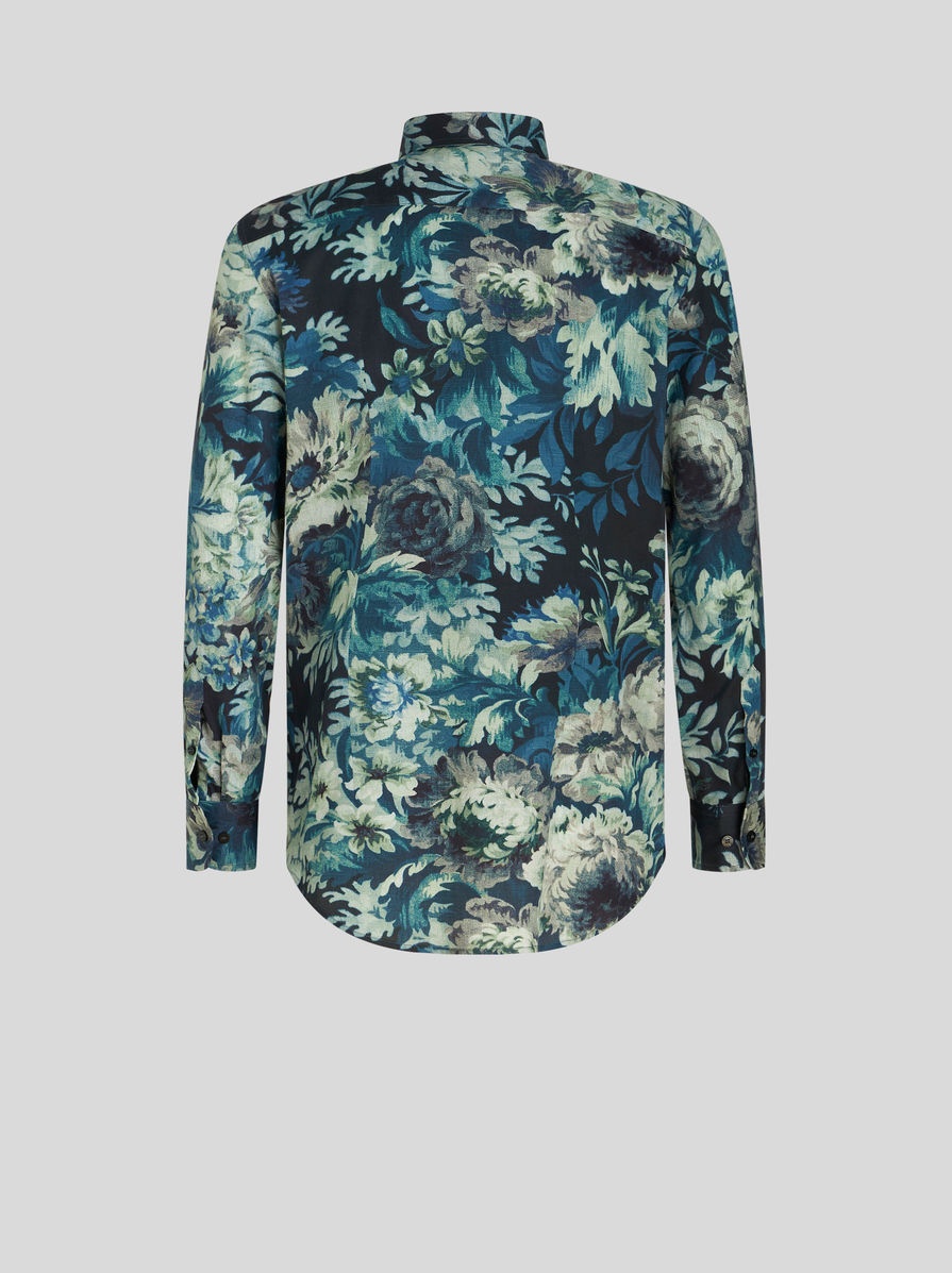 COTTON SHIRT WITH FLORAL PRINT - 2