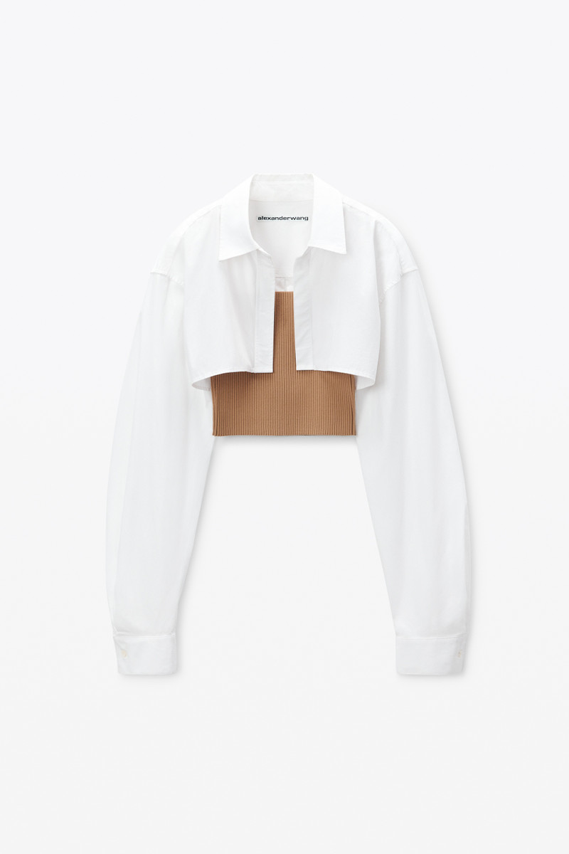 Pre-Styled Cropped Cami & Button Up Twinset 1