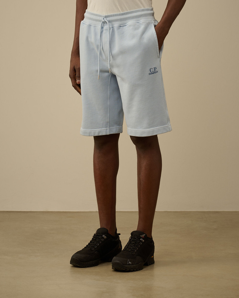 Cotton Diagonal Fleece Logo Shorts 3