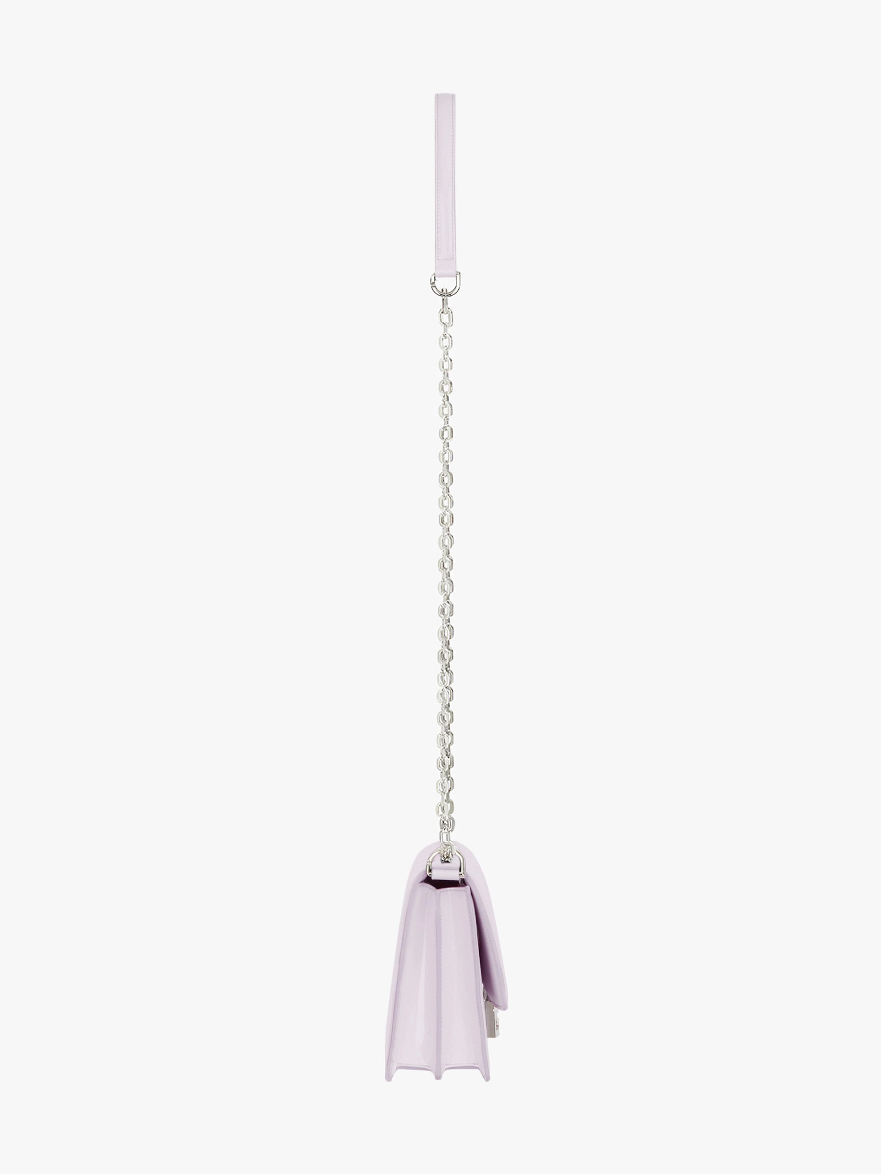 MEDIUM 4G BAG IN PADDED PATENT LEATHER WITH CHAIN - 4