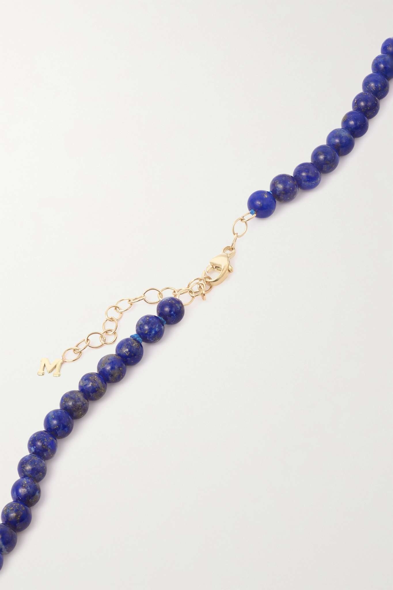 14-karat gold lapis lazuli necklace - 3