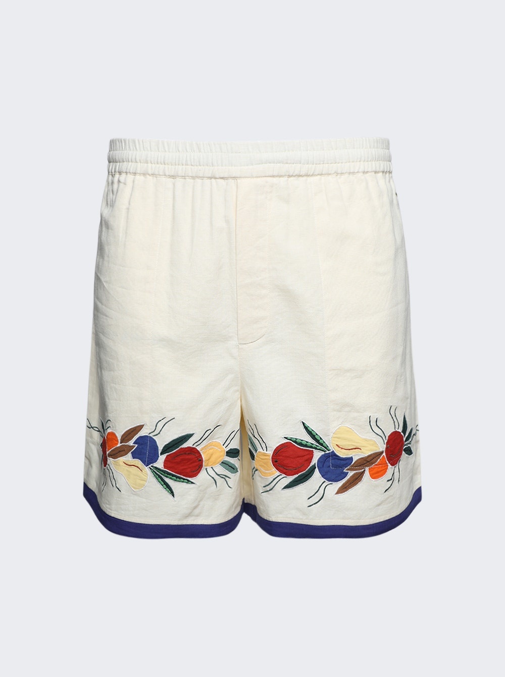 Applique Fruit Bunch Shorts - 1