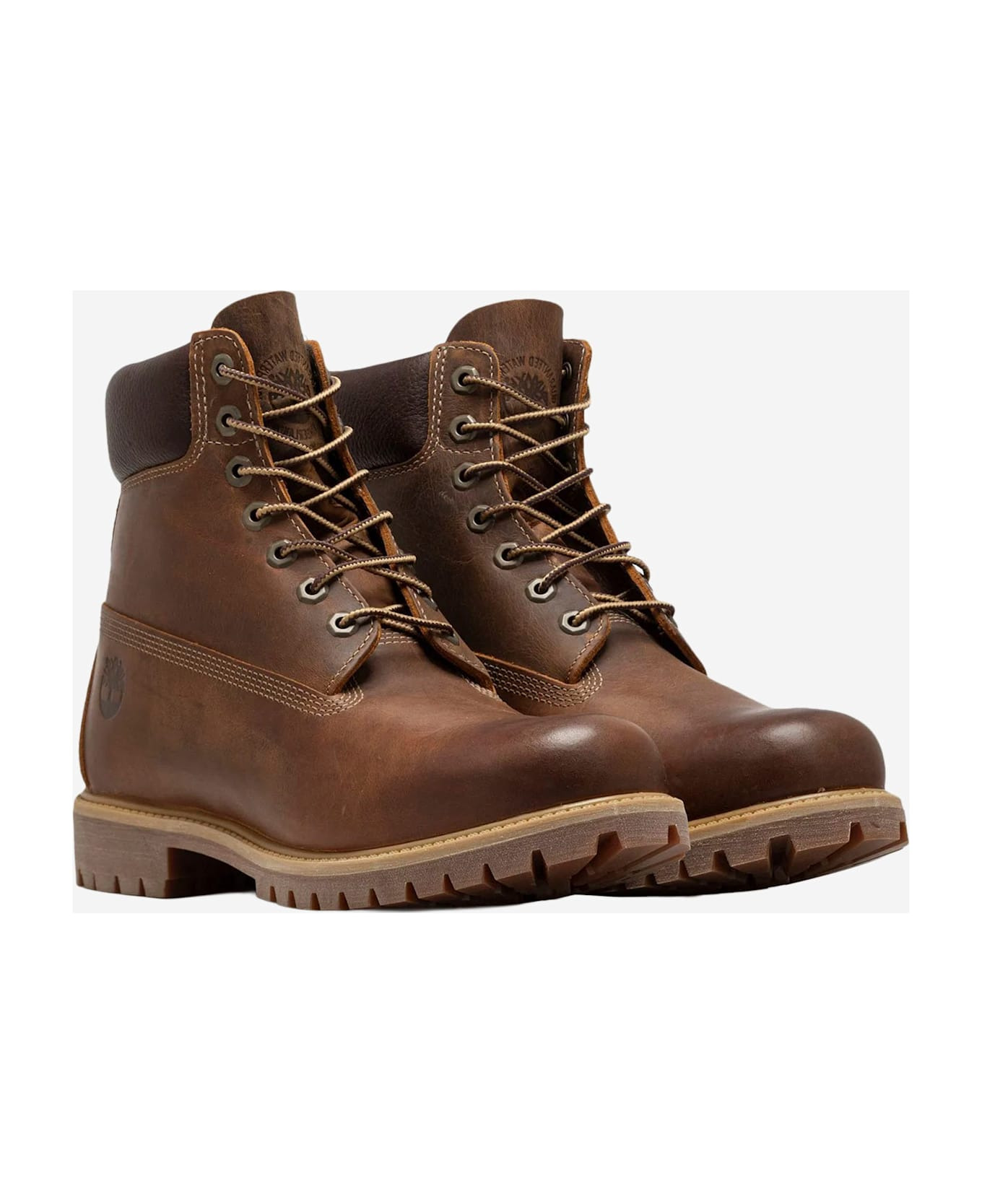 Premium 6-inch Leather Boots With Logo - 3