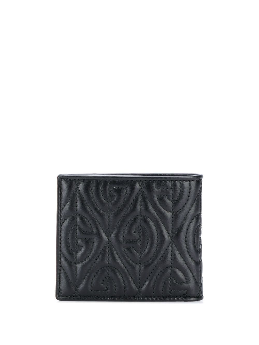 monogram pattern padded wallet - 2