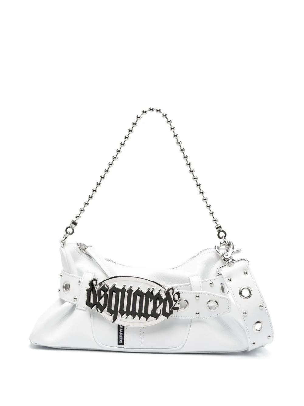 Gothic leather shoulder bag - 1