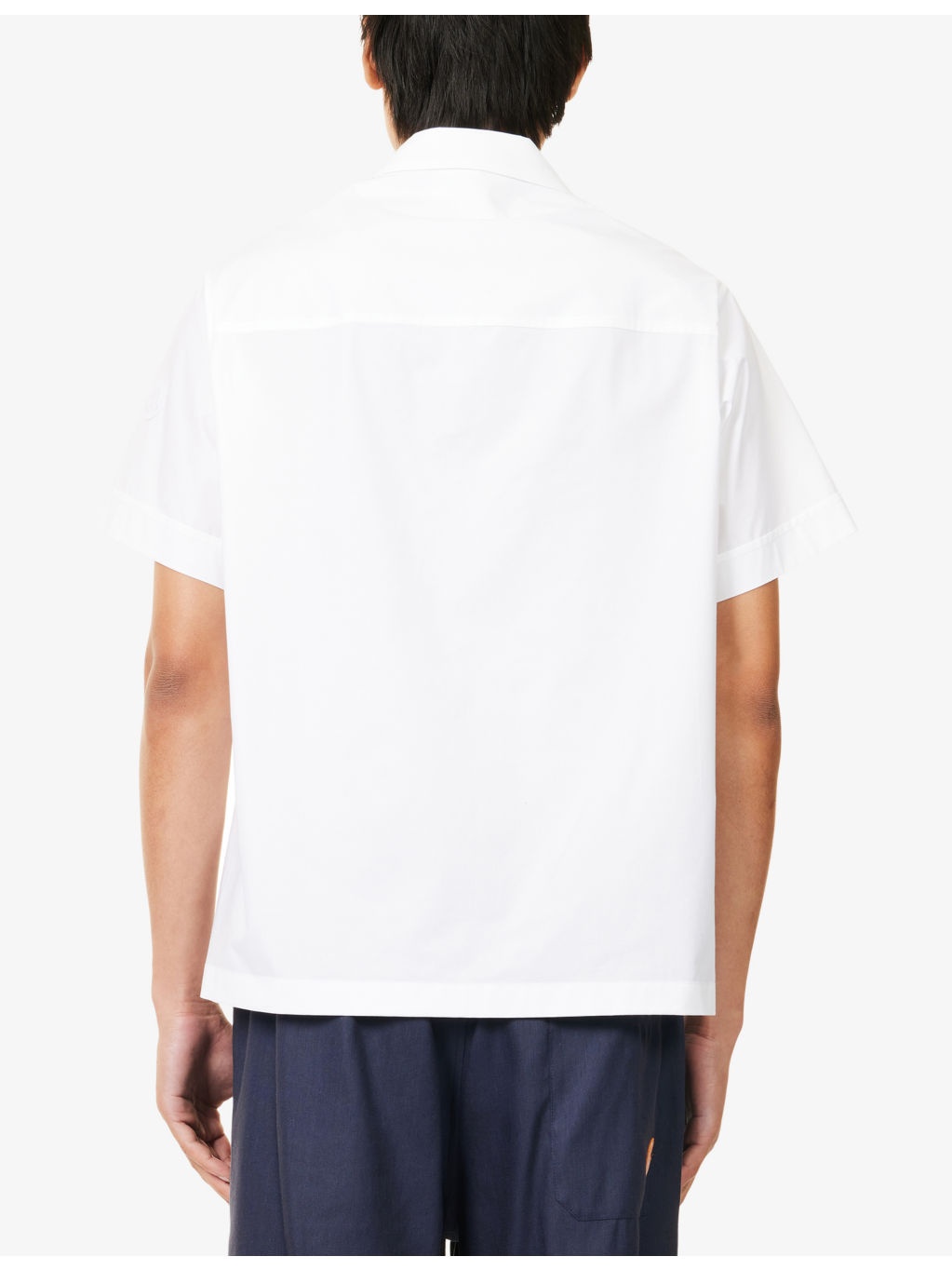 Script Embroidered Cotton Shirt - 4