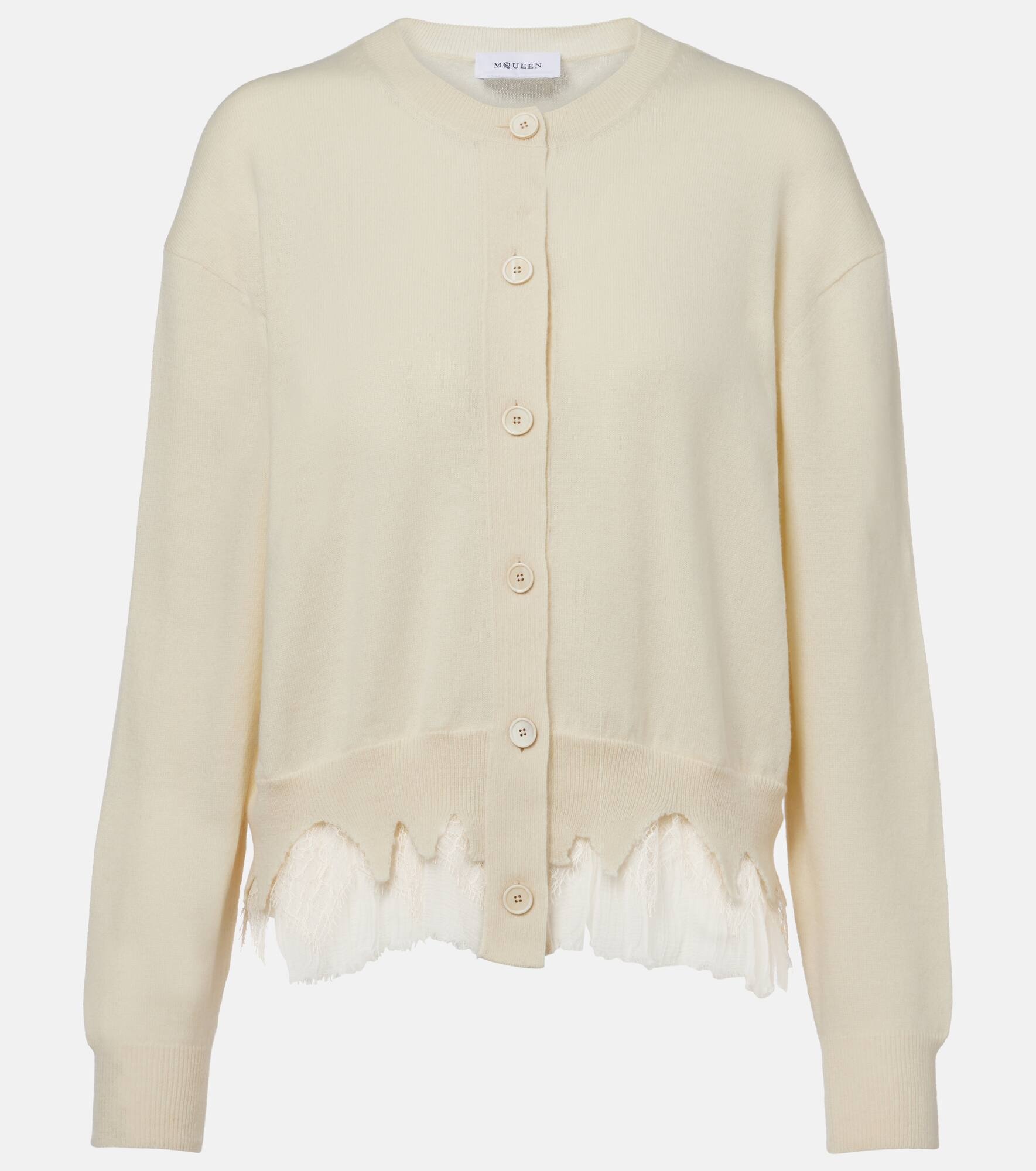 Deconstructed wool and cashmere cardigan - 1
