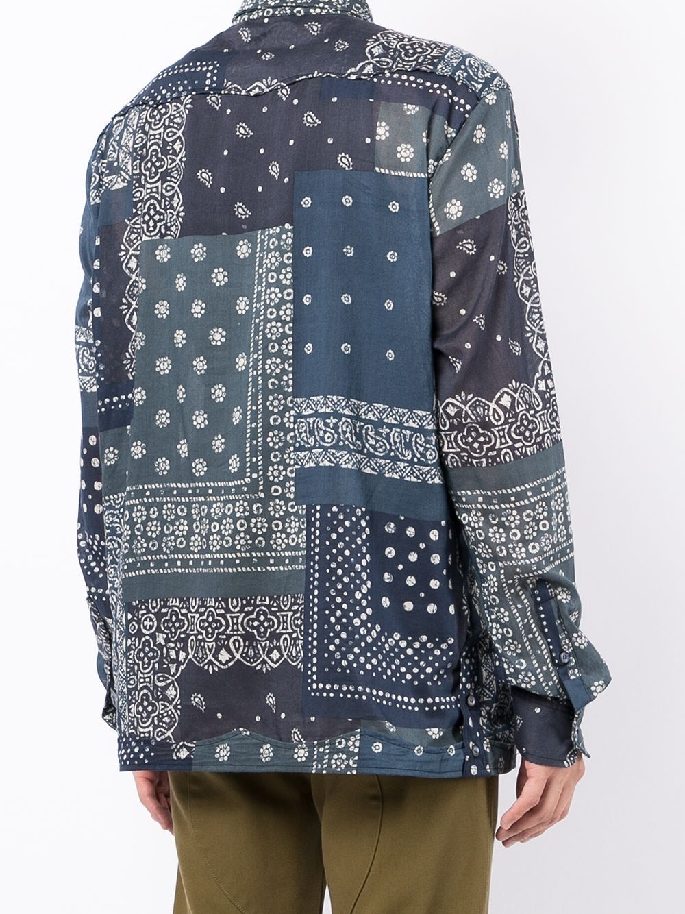 paisley button-down shirt - 4