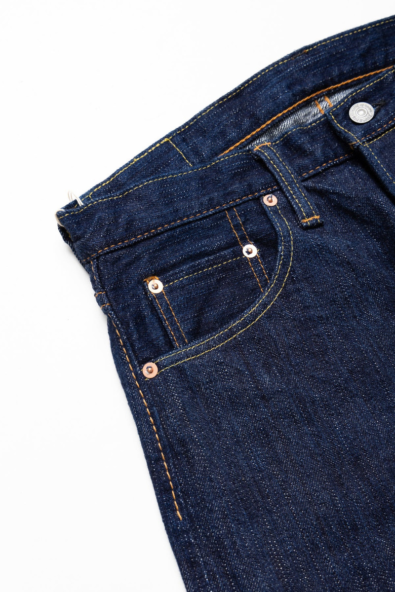 KS-15oz-003 15oz Kasuri Regular Straight Blue In Green Exclusive Version 9