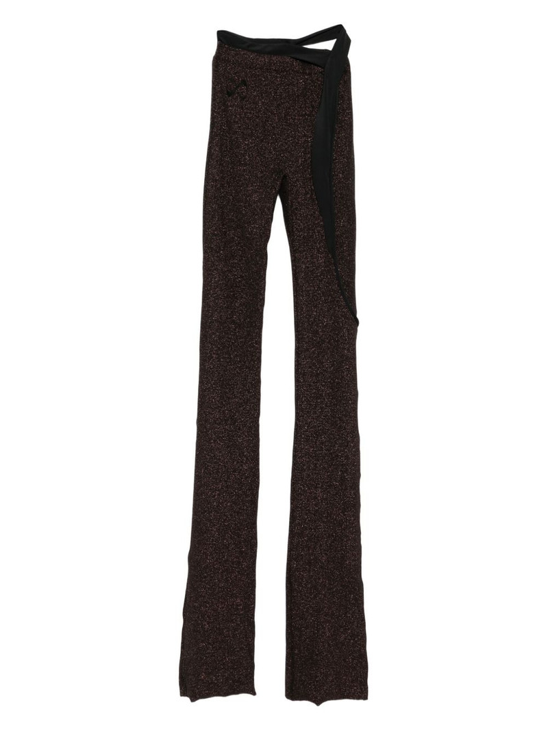 glitter-effect trousers 1