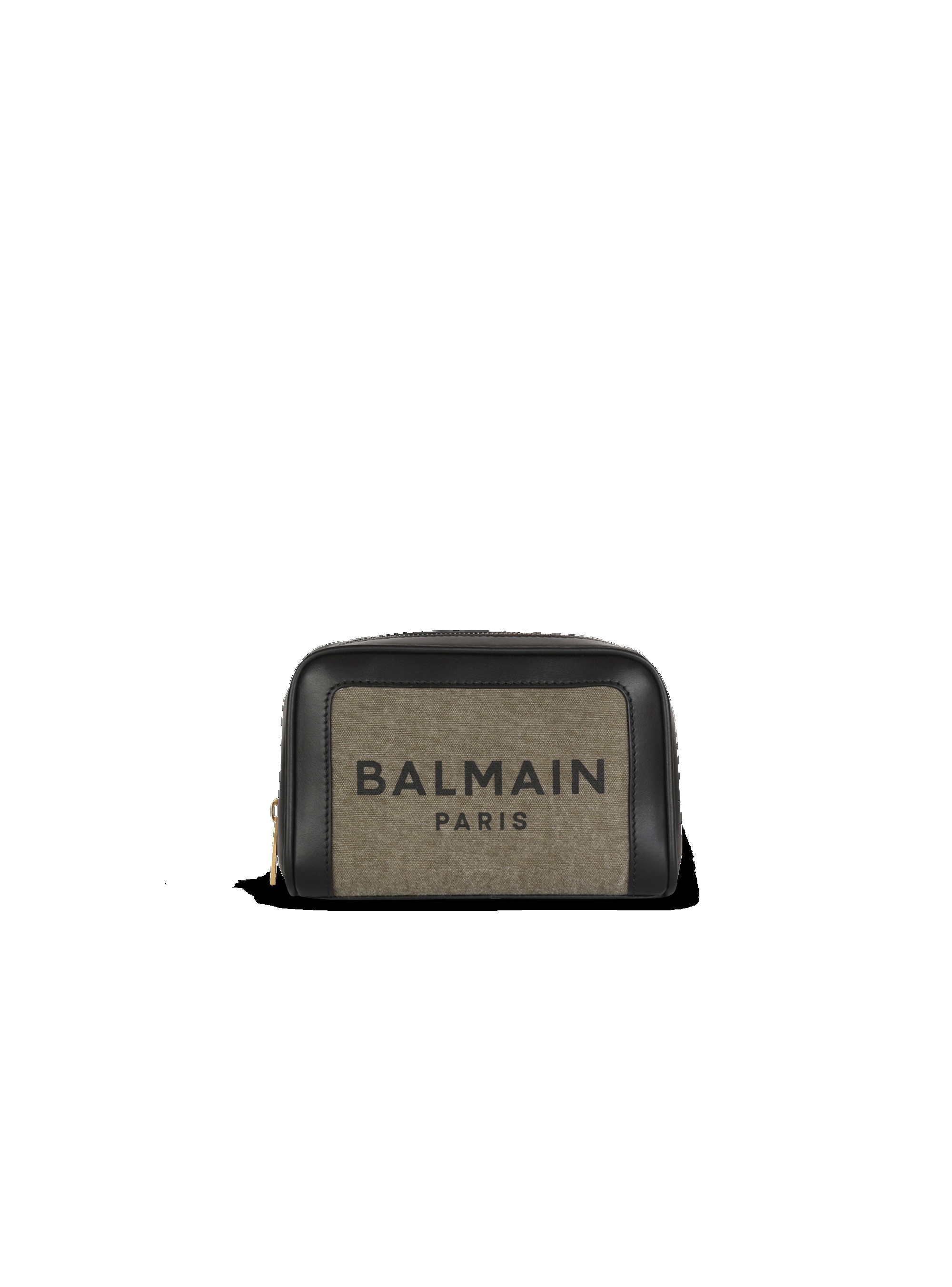 Small-sized canvas B-Army bag with leather panels - 4