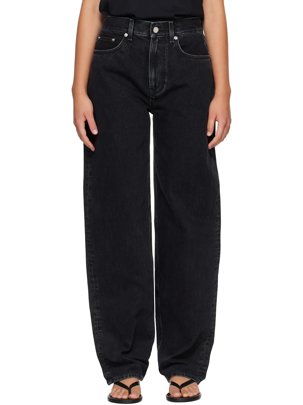 Black SAMUR LDS Boyfriend Jeans - 1