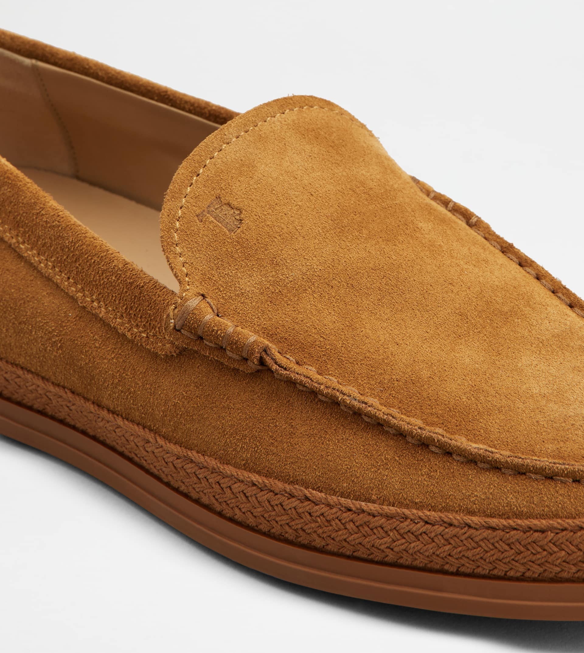 SLIP-ONS IN SUEDE - BROWN - 5