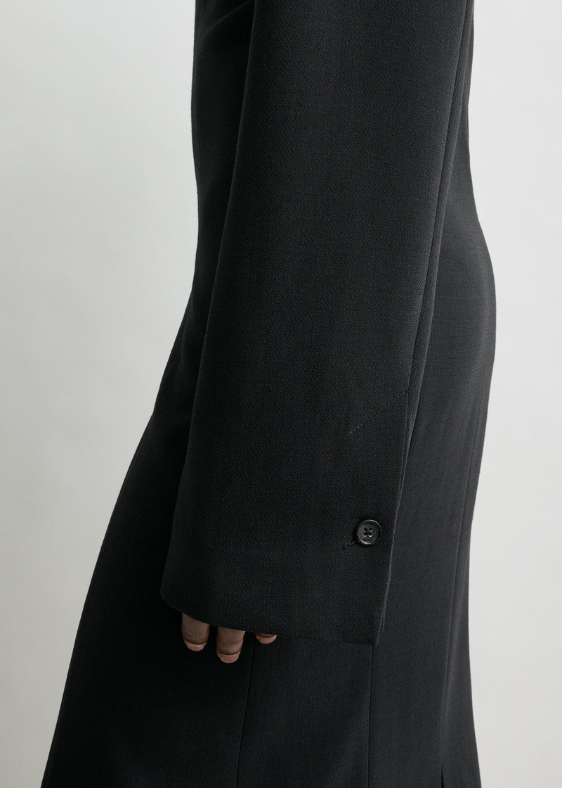 Tailored slouch dress black 5
