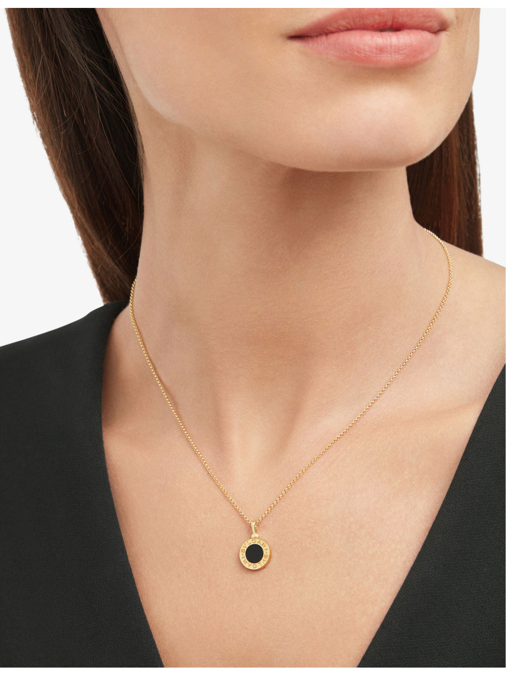Bvlgari Bvlgari 18ct yellow-gold and onyx necklace - 4