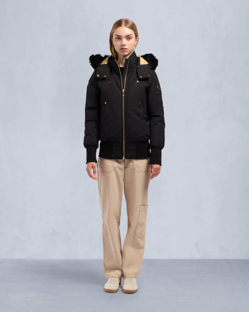 MOOSE KNUCKLES GOLD SERIES SAINTE FLAVIE BOMBER JACKET outlook