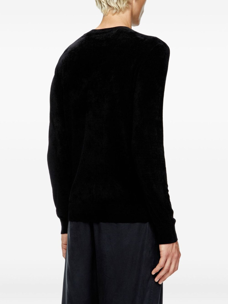 K-Cevro round-neck Oval D logo plaque sweater 4