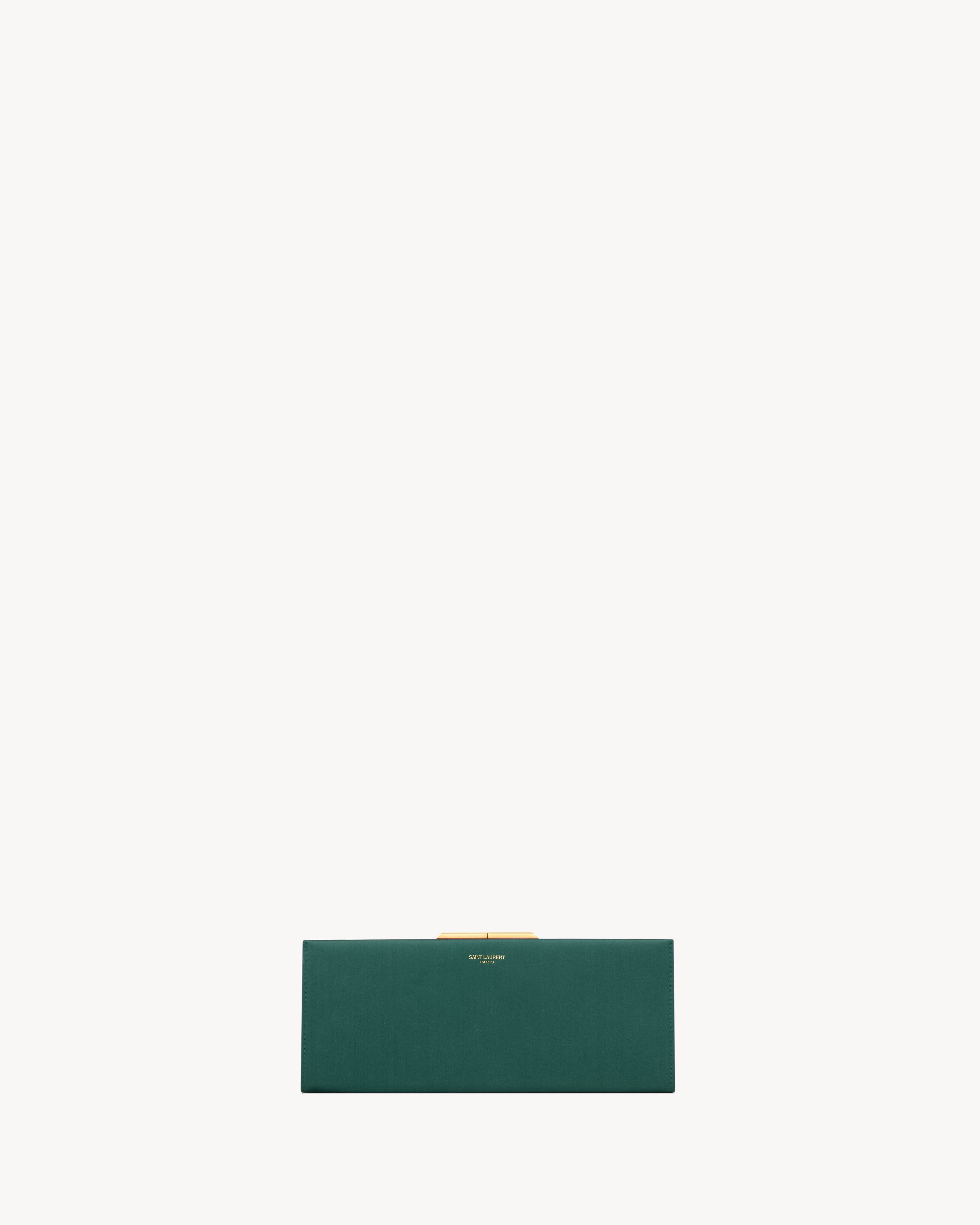 MIDNIGHT SMALL CLUTCH IN SATIN - 1