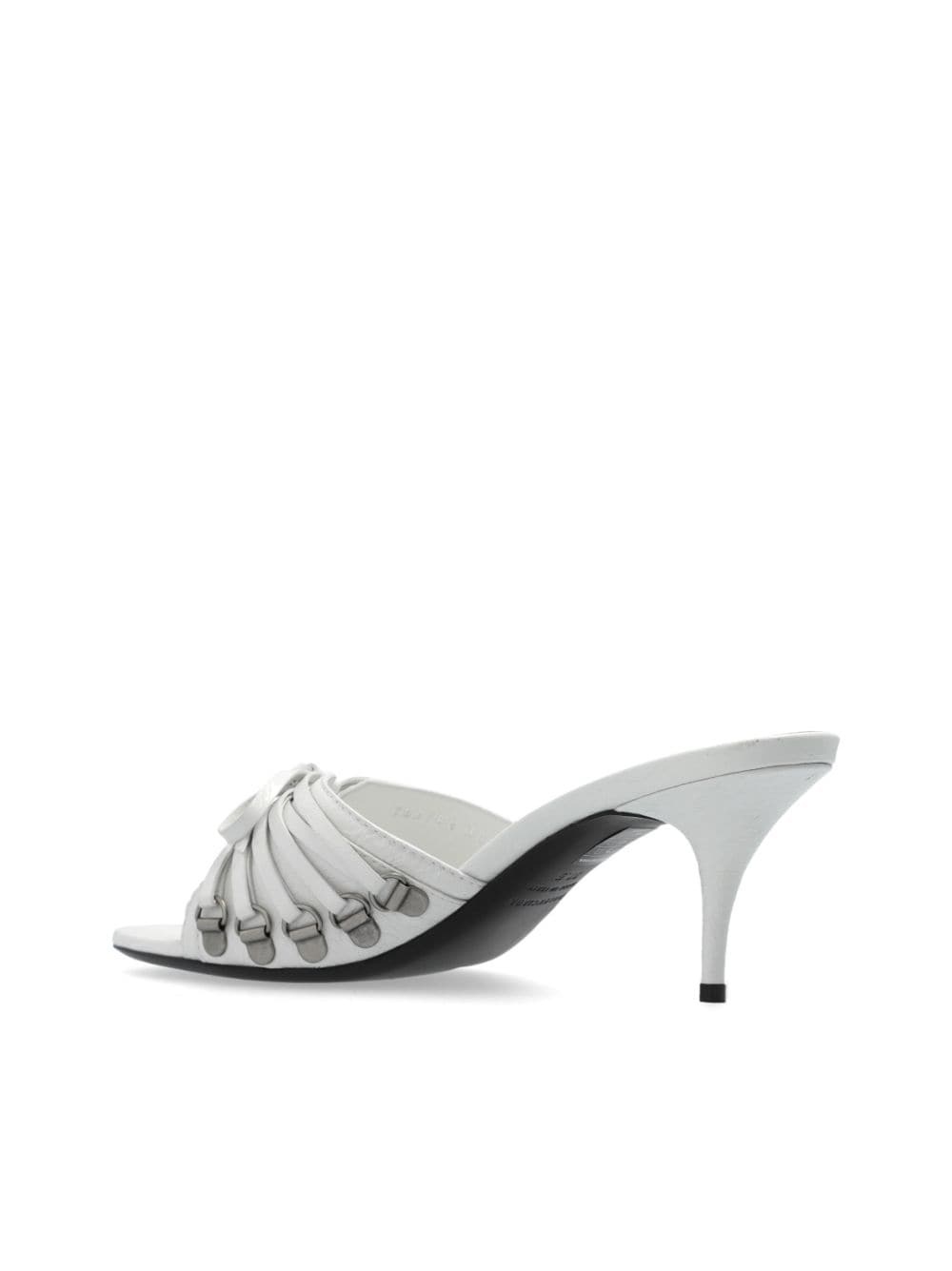 bow-detail leather mules - 5