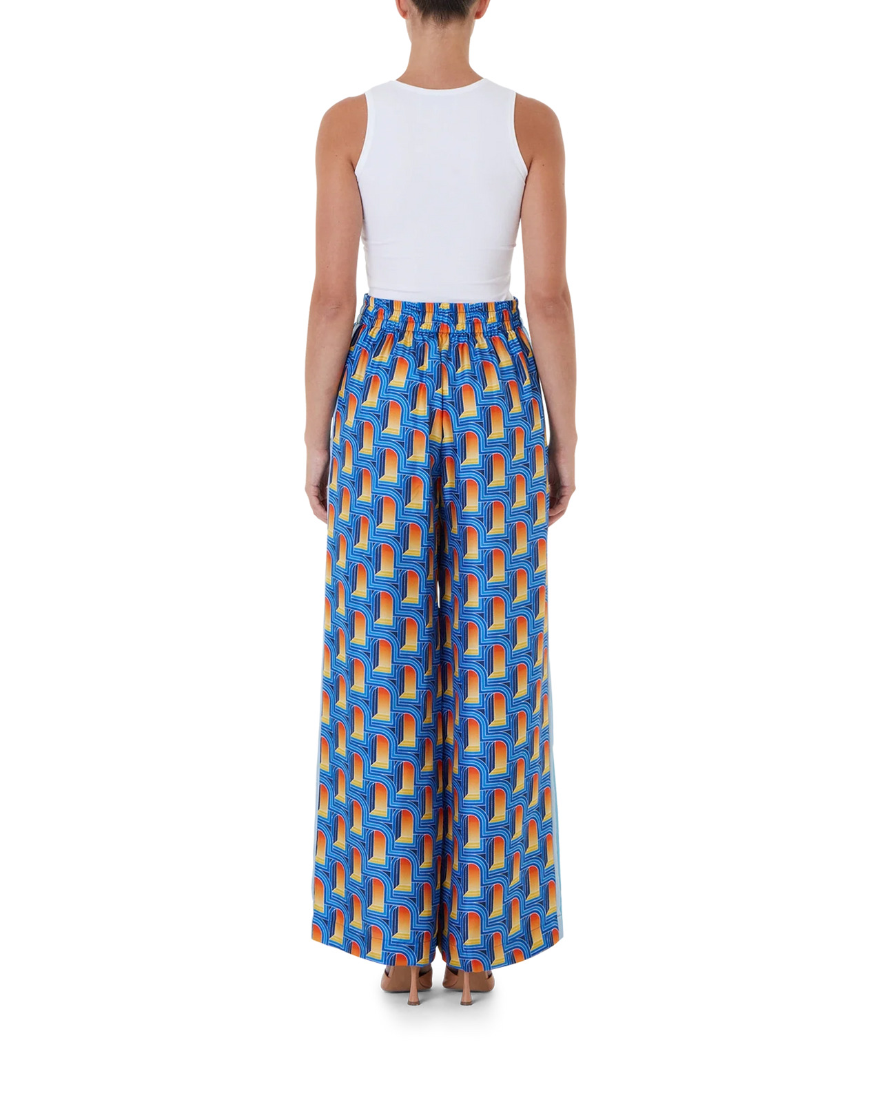 L'Arche De Nuit Silk Wide Leg Trousers - 4