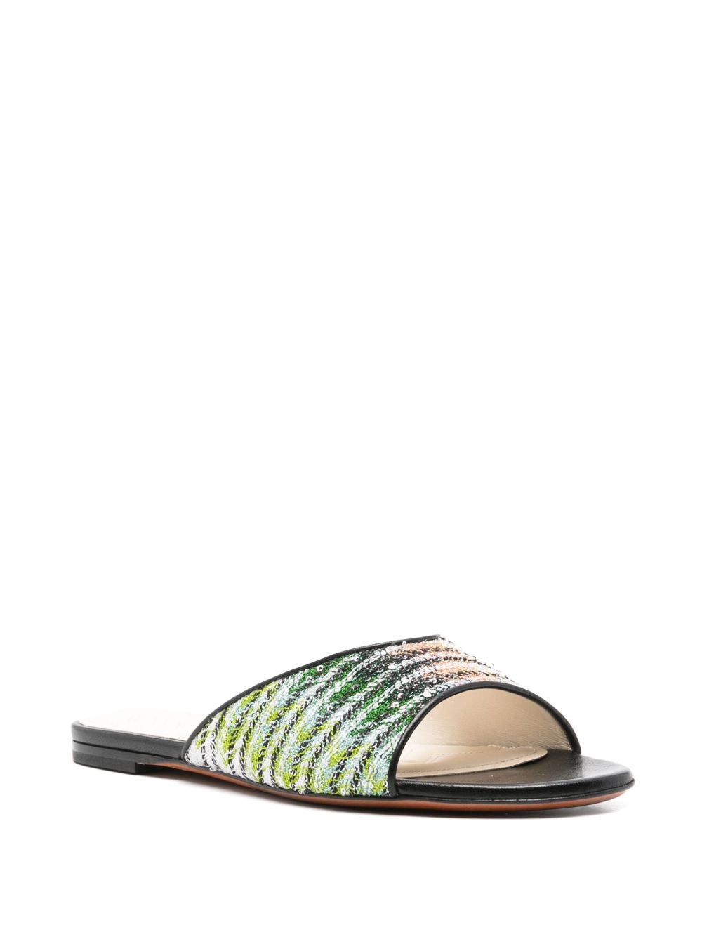 gradient flat sandals - 2