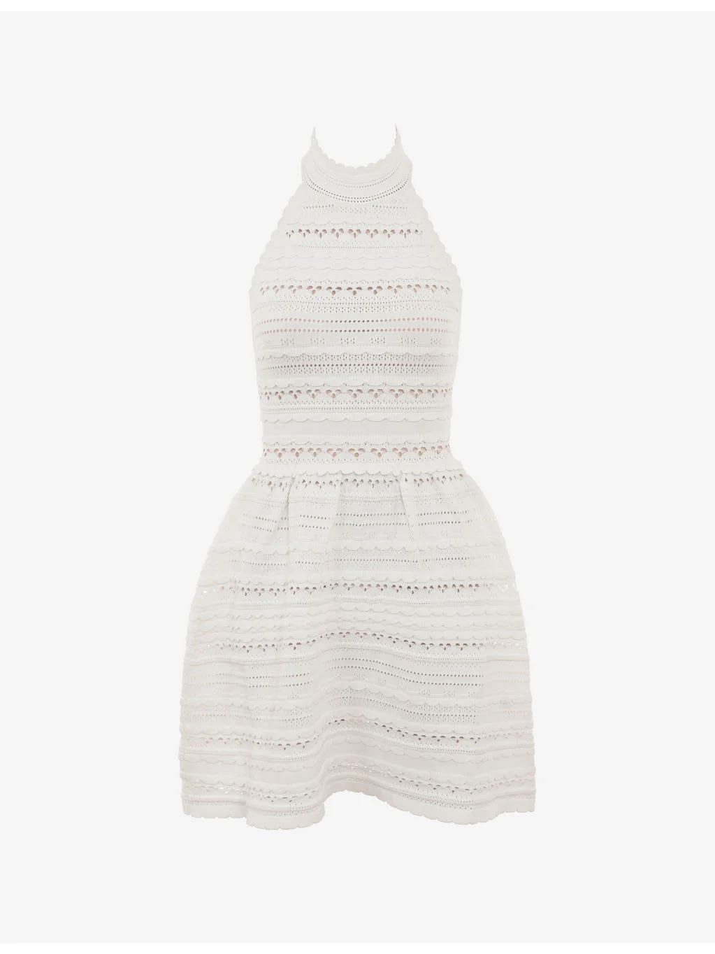 Serafina High-Neck Knitted Mini Dress - 1
