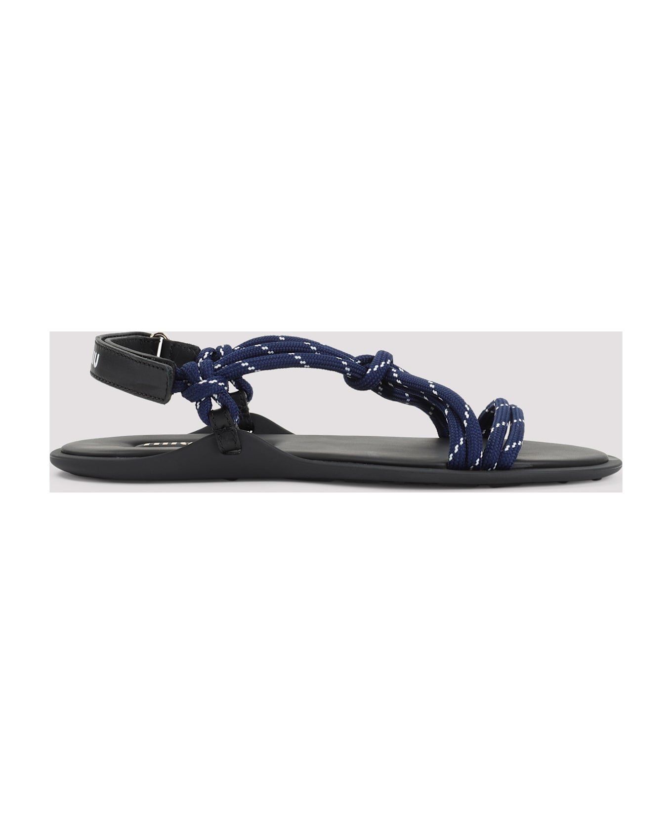 Blue Fabric Sandals - 3