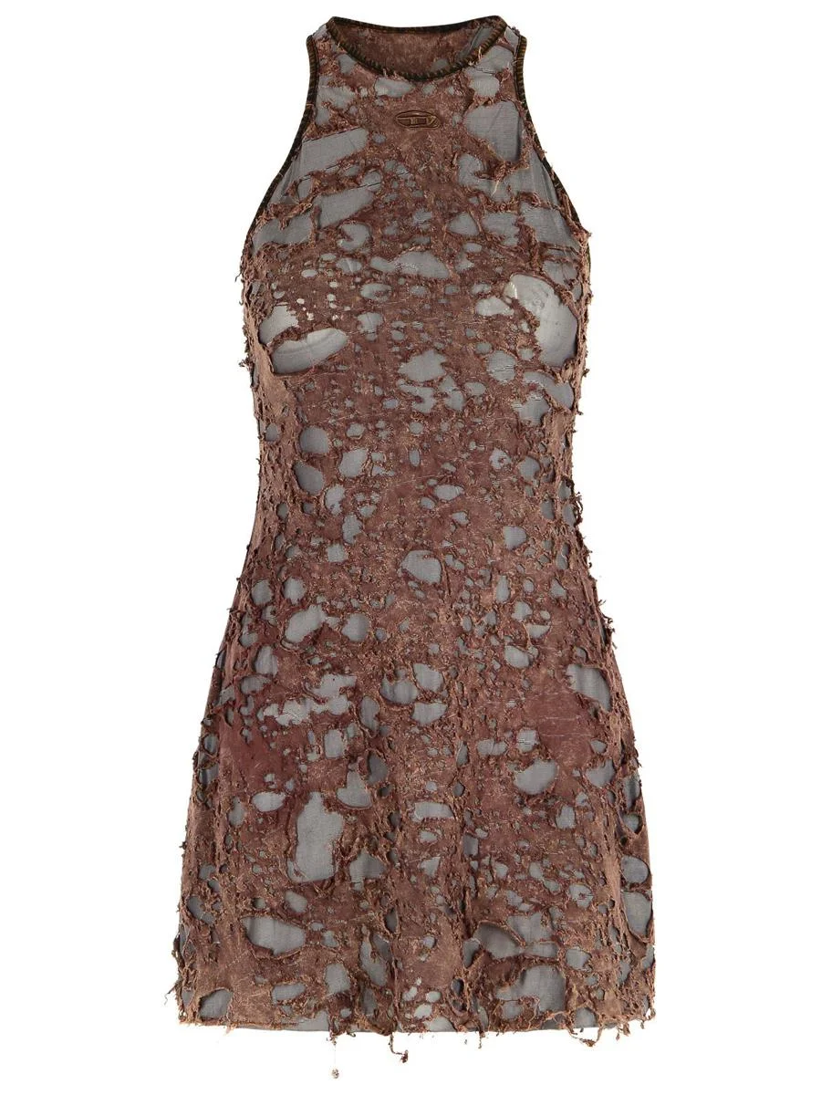 Diesel Brown Cotton Blend Dress - 1