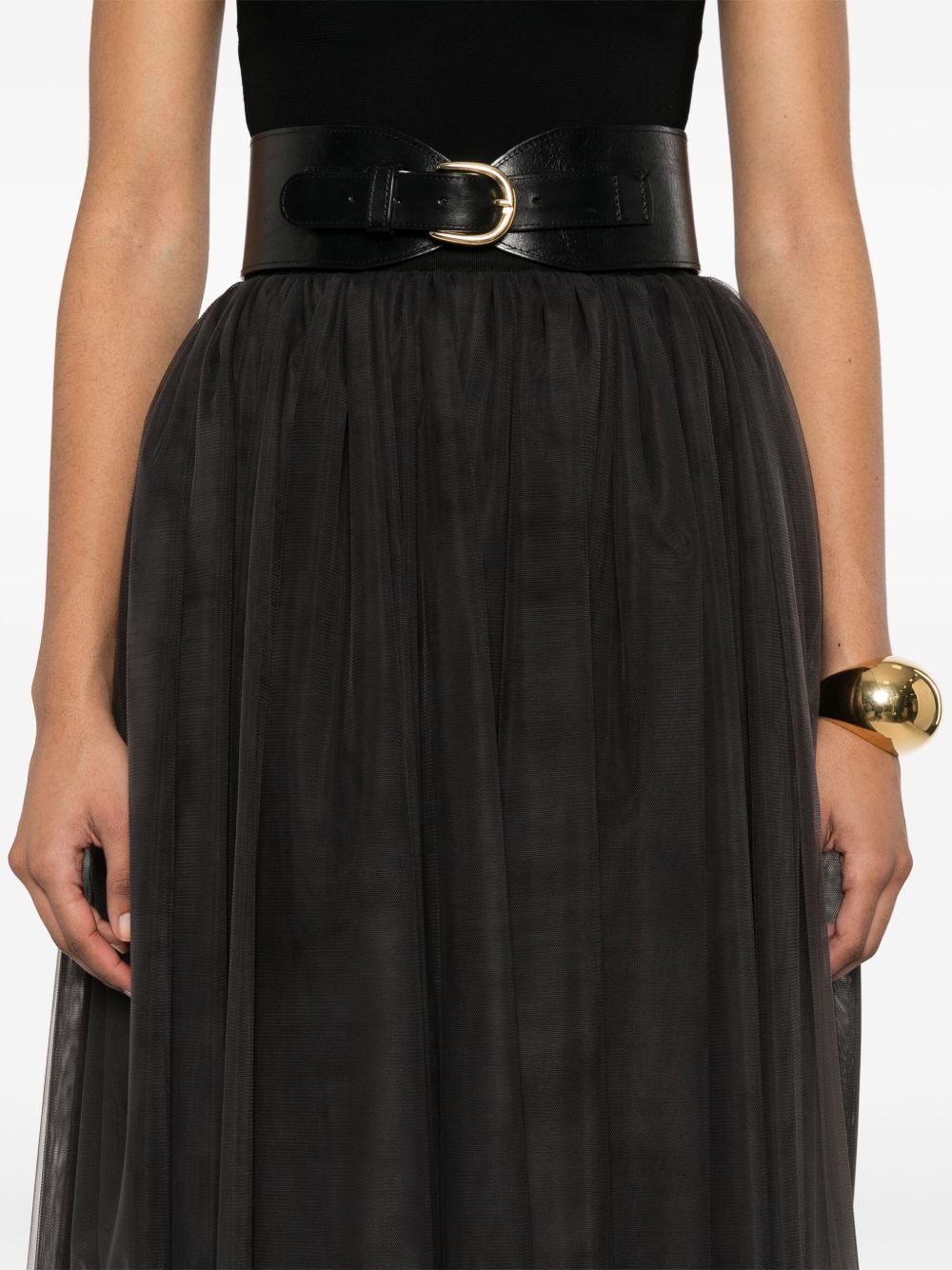 tulle midi skirt - 5