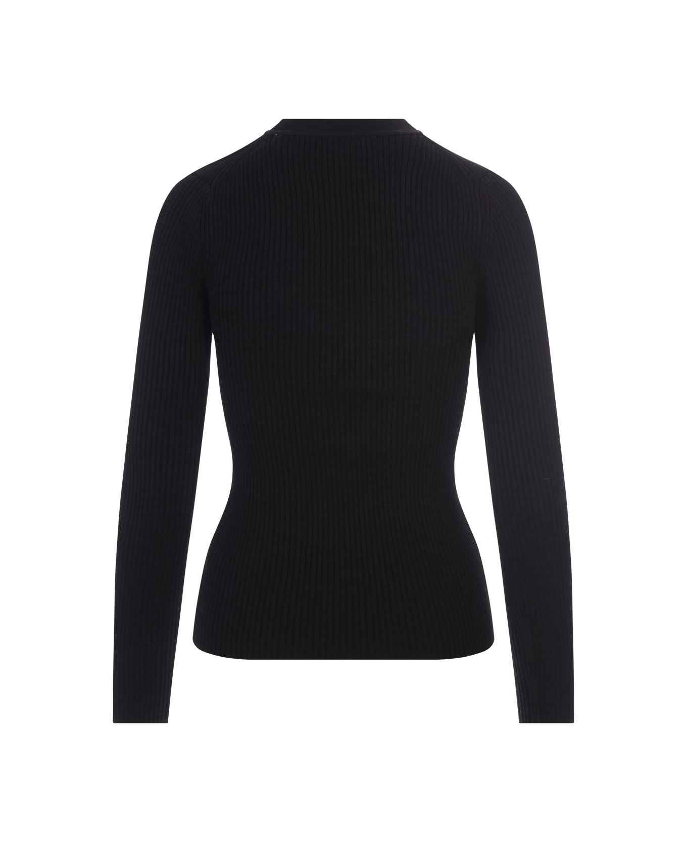 Zana Pullover In Black Merino Wool - 2