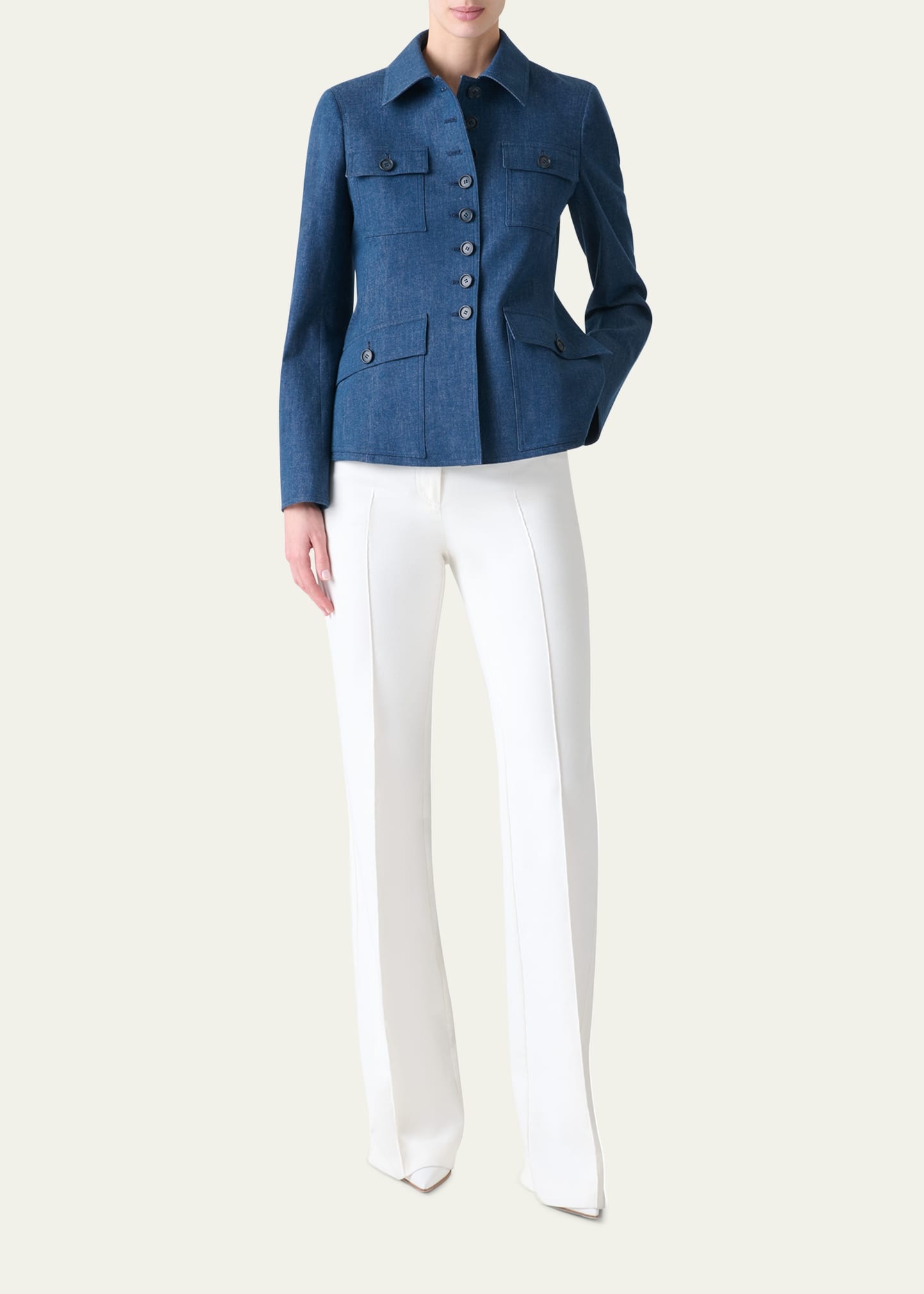Delia Stretch Denim Jacket - 2