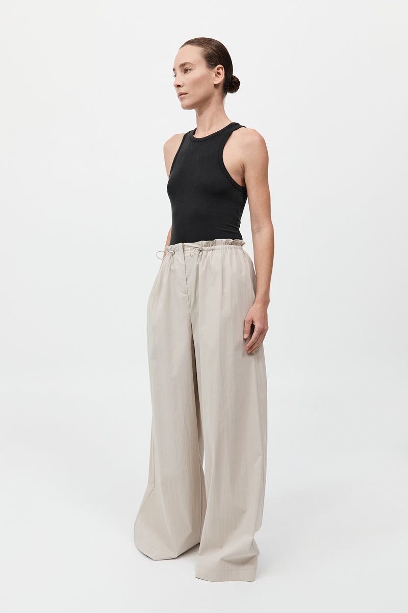 Petit Paperbag Waist Pants - Creme - 4