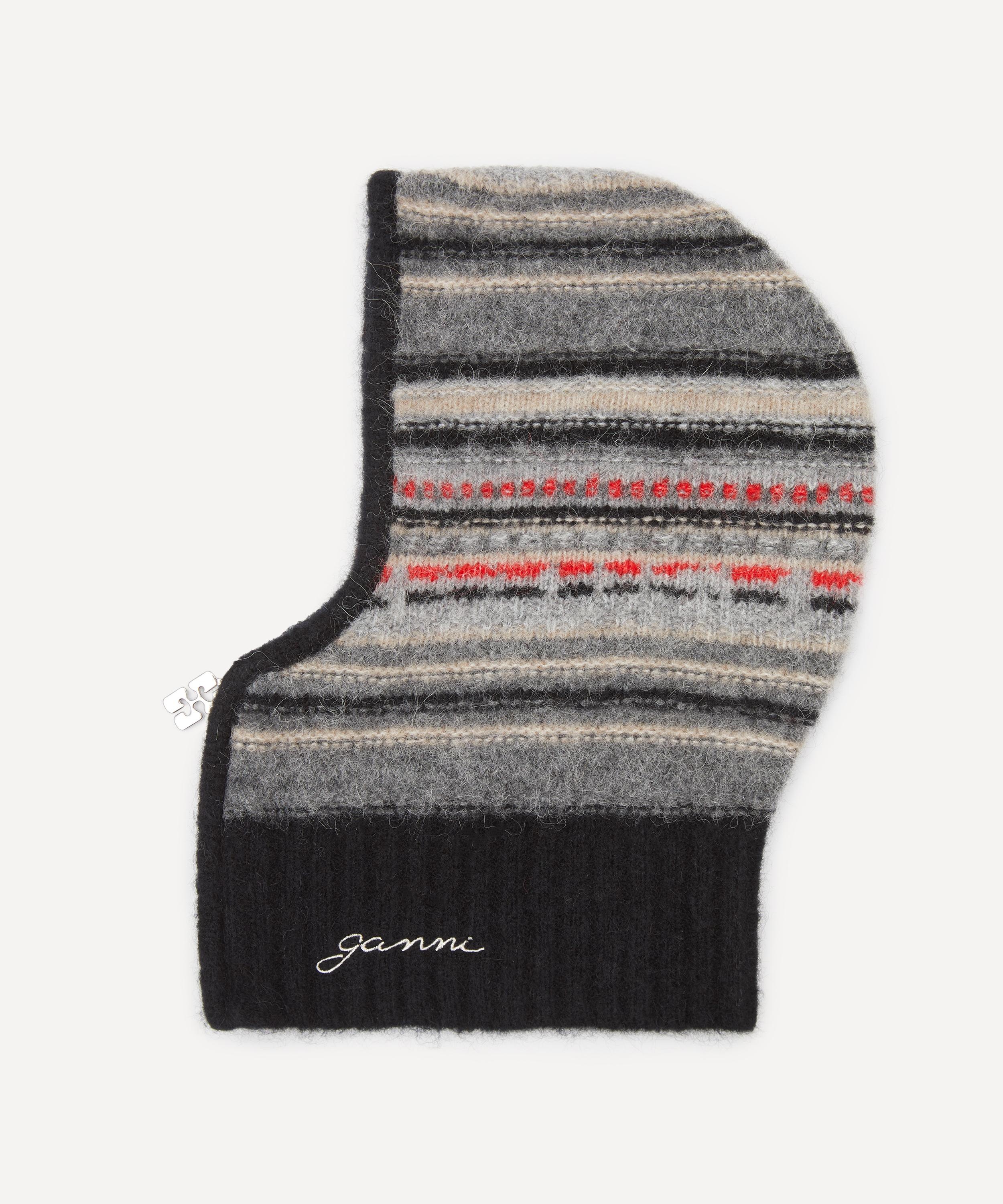ハット GANNI ALPACA BALACLAVA Almond Milk Brown Soft Wool Balaclava | GANNI US