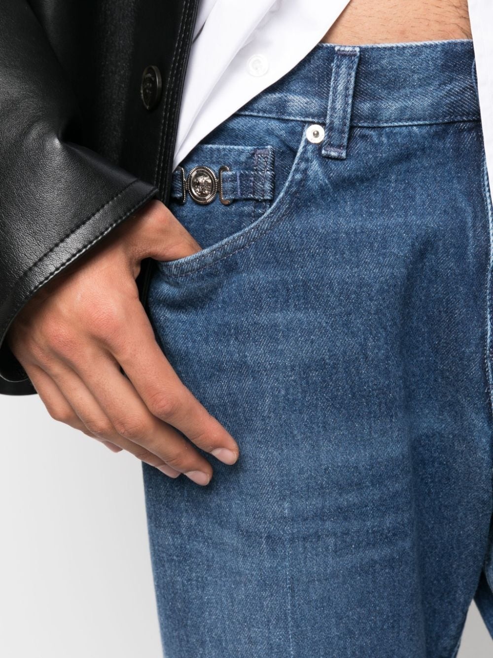 straight-leg mid-rise jeans - 5