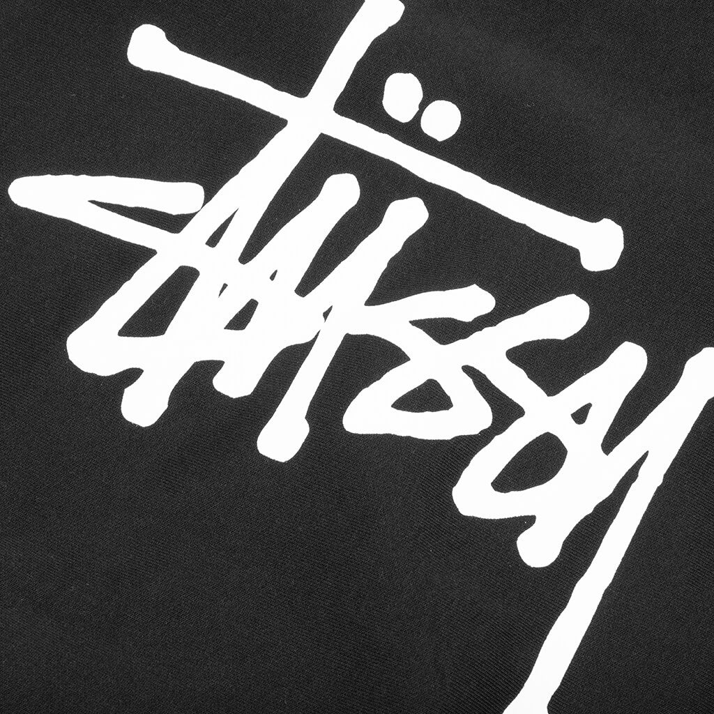 BASIC STUSSY HOODIE - BLACK - 4